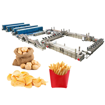 100KG Frozen Potato Chips Production Line for Water-based Chips Processing Plant